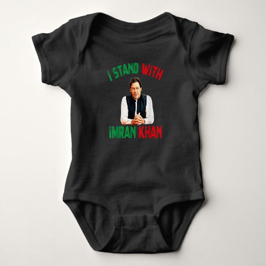 Imran Khan PTI Party Pakistan T-shirt ondersteunin (Voorkant)