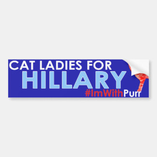 #ImWithPurr Kat Lady Pride Bumpersticker