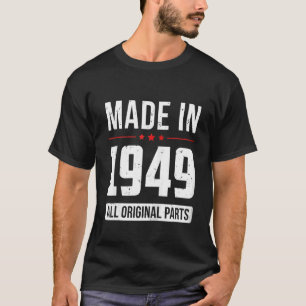 In 1949 werden alle oorspronkelijke onderdelen in t-shirt