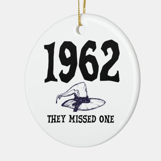 In 1962 misten ze Salem Witch Halloween Keramisch Ornament (Links)