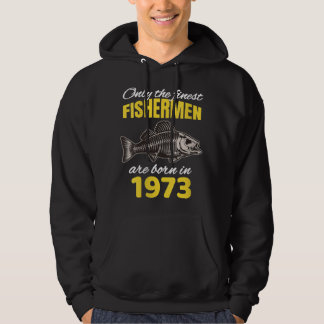 In 1973 worden vrouwen 49e verjaardag in de visser hoodie