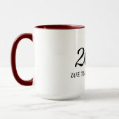 In 2021 zullen we het  nieuwjaar zijn mok (Links)