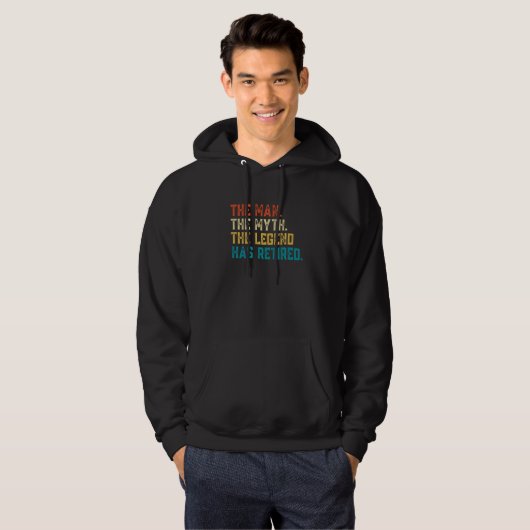 In 2023 is het Man Myth Legend in ruste Hoodie (Voorkant volledig)
