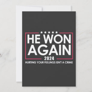 In 2024 won hij opnieuw de Trump Inaguration 2025 Kaart
