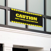 In aanbouw bewerkbare banner (Buitenkant Gebouw)