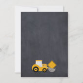 In aanbouw Chalkboard verjaardagsuitnodiging Kaart (Achterkant)