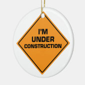 In aanbouw keramisch ornament (Links)