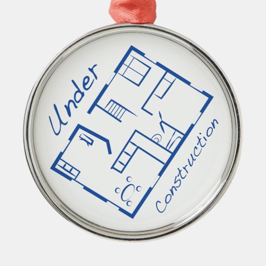 In aanbouw metalen ornament (Voorkant)