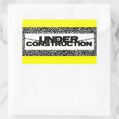 in aanbouw rechthoekige sticker (Tas)