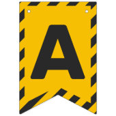 In aanbouw Straatteken Grafisch Vlaggetjes (Derde vlag)
