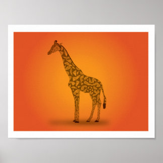 In Afrika - Giraffe Poster