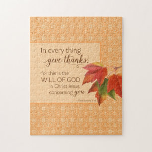 In Alles Dank Geven - 1 Tess. 5:18 Legpuzzel