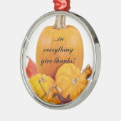In alles geef je Bedankt! Metalen Ornament (Links)