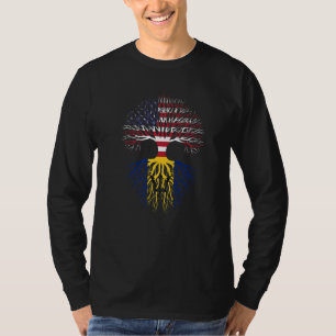 In Amerika gekweekte Barbadiaanse wortels Barbados T-shirt