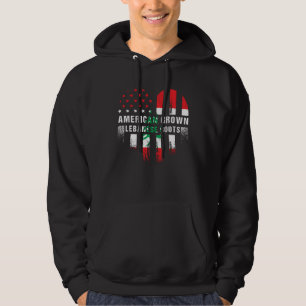 In Amerika gekweekte Libanese wortels Libanon Hart Hoodie