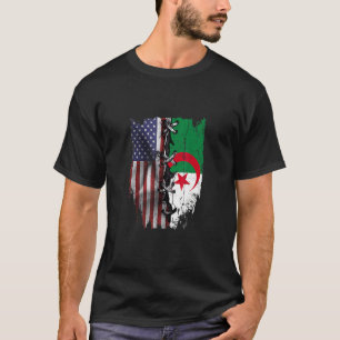 In Amerika geteelde Algerijnse wortels VS Algerije T-shirt