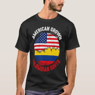 In Amerika geteelde Colombiaanse vintagevlaggen vo T-shirt