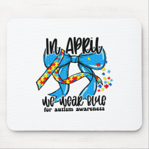 In april Draag we Blue Autism Awareness Coquette B Muismat