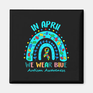 In april Draag we de blauwe autisme van waren Magneet