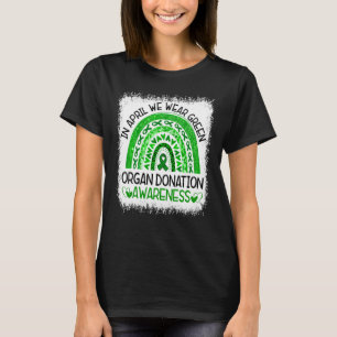 In april Draag we het bewustzijn van de donatie va T-shirt