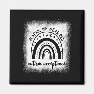 In april Draag we rood - #redinstead - Acceptatie  Magneet