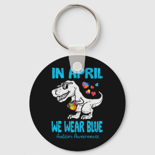 In april hebben we Blue T Rex Dino Draag door Sleutelhanger