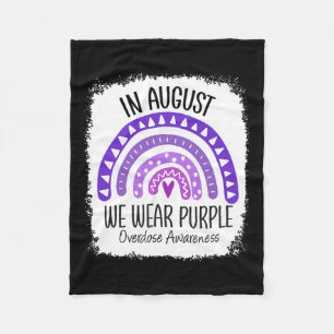 In augustus Draag we de maand van Paarse overdoser Fleece Deken