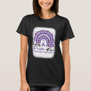 In augustus Draag we Paarse regenboogoverdoseringe T-shirt