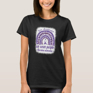 In augustus draag we paarse regenboogoverdoseringe t-shirt