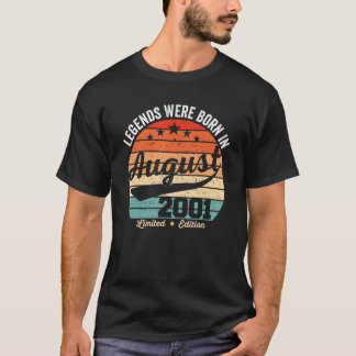 In augustus werden  21e geboorte-legers geboren t-shirt