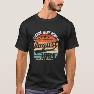 In augustus werden  40e geboorte-legers geboren t-shirt