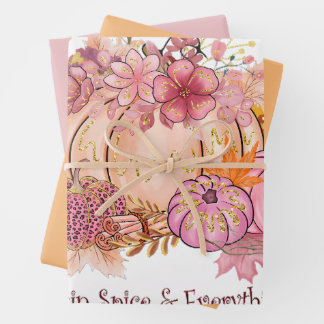  in Autumn Pink: Whimsy & Spice Inpakpapier Vel