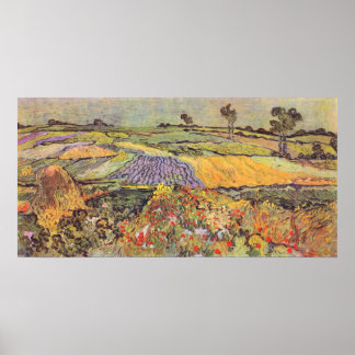 In Auvers door Vincent van Gogh Poster