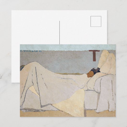 In Bed | Edouard Vuillard | Briefkaart (Voorkant / Achterkant)