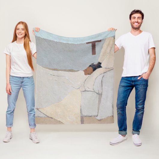 In Bed, Edouard Vuillard Fleece Deken (In situ)