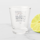 In beslag genomen procureur-generaal shot glas (Achterkant)