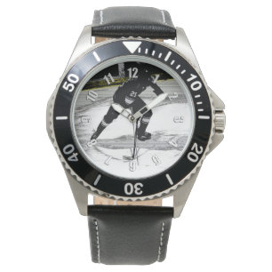In beweging - Hockey Player Horloge