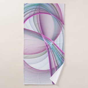 In Beweging, Moderne Abstract Kleurrijke Fractale Badhanddoek