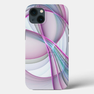 In Beweging, Moderne Abstract Kleurrijke Fractale  iPhone 13 Hoesje