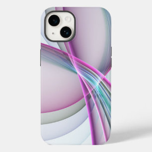 In Beweging, Moderne Abstract Kleurrijke Fractale  Case-Mate iPhone 14 Hoesje