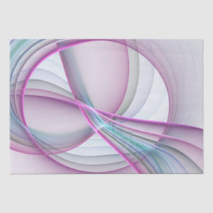 In Beweging, Moderne Abstract Kleurrijke Fractale Tissuepapier
