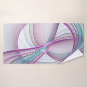 In beweging, moderne Abstracte kleurrijke fractale Badhanddoek (Badhanddoek)