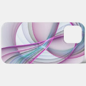 In beweging, moderne Abstracte kleurrijke fractale Case-Mate iPhone Case (Achterkant (horizontaal))