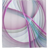 In beweging, moderne Abstracte kleurrijke fractale Douchegordijn (Voorkant)