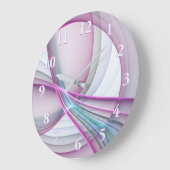 In beweging, moderne Abstracte kleurrijke fractale Grote Klok (Hoek)