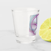 In beweging, moderne Abstracte kleurrijke fractale Shot Glas (Links)