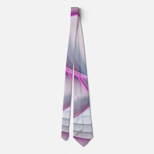 In beweging, moderne Abstracte kleurrijke fractale Stropdas (Achterkant)