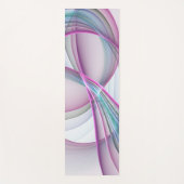 In beweging, moderne Abstracte kleurrijke fractale Yogamat (Voorkant)