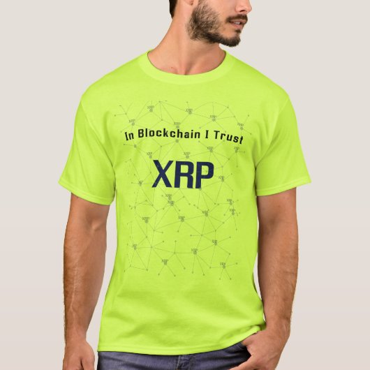 In Blockchain I Trust XRP ripple T-shirt (Voorkant)