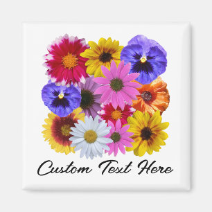 In Bloom - Aimant floral Carré